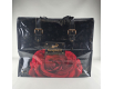 Полипропиленовая сумка хозяйственная  с цветным рисунком №5 Роза на Черном (1 шт)