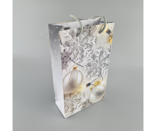 Пакеты новогодние ,бумажные ,подарочные , Малый 11/18/5 -007 (12 шт)