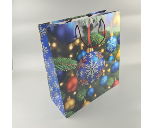Новогодние, кортонный пакеты подарочные Супер 47x52x20-002) НГ (12 шт)