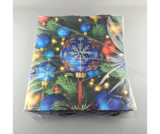 Новогодние, кортонный пакеты подарочные Супер 47x52x20-002) НГ (12 шт)