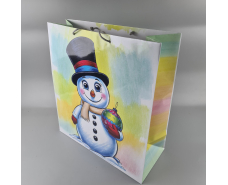 Новогодние, кортонный пакеты подарочные Супер 47x52x20-003) НГ (12 шт)