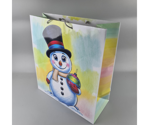 Новогодние, кортонный пакеты подарочные Супер 47x52x20-003) НГ (12 шт)