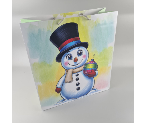 Новогодние, кортонный пакеты подарочные Супер 47x52x20-003) НГ (12 шт)