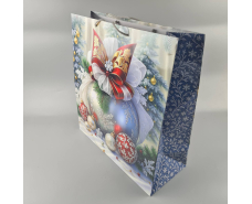 Новогодние, кортонный пакеты подарочные Супер 47x52x20-007) НГ (12 шт)