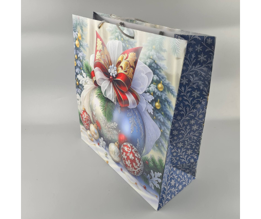 Новогодние, кортонный пакеты подарочные Супер 47x52x20-007) НГ (12 шт)
