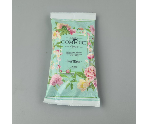ᐉ Влажная салфетка  15 шт "Comfort" (1 пачка)