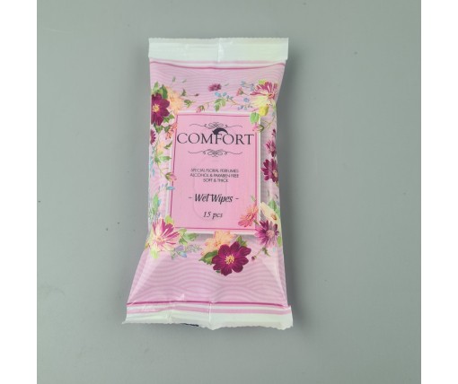 ᐉ Влажная салфетка  15 шт "Comfort" (1 пачка)