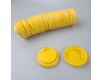 Крышка под стакан  бумажный. Ф75 (гар) желтая ДИФЛОН (50 шт)