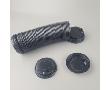 Крышка под стакан  бумажный. Ф79 (гар) черная ДИФЛОН (50 шт)