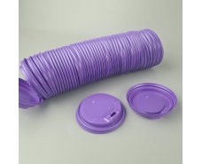 Крышка под стакан  бумажный. Ф79 (гар) фиолет ДИФЛОН (50 шт)