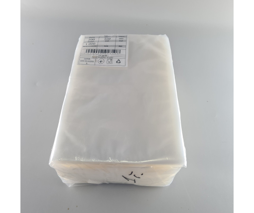 Вакуумный пакет гладкий ,для промышленного использования 20х30см 60мкм (1000шт) (1000 шт)