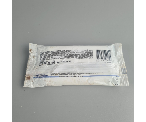 ᐉ Влажная салфетка  15 шт "Bravo" Мята УЦЕНКА (1 пачка)