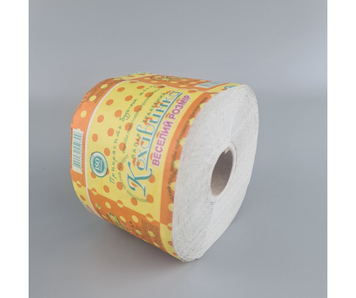 Бумага туалетная на втулке "Веселый розмер" серый (а9) (9 рул)