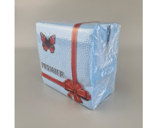 Одноразовая Cалфетка 50лист Премьер 2-ух слойные  синяя 33х33 (1 пачка)