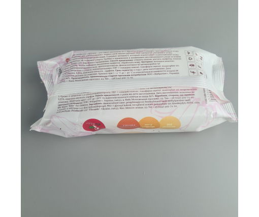 ᐉ Влажная салфетка  72 шт с клапаном "Vivat" Ромашка (1 пачка)