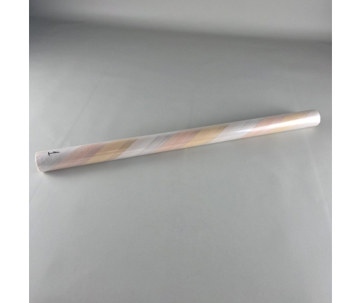 Калька для цветов Рулон 10 м тонированный матовый (h660) косая полоса № 1 желто бежевый (1 шт)