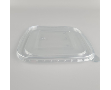 Прямоугольная крышка PET для контейнера "KRAFT"  900мл 170*170*45 "G-борт" (50 шт)