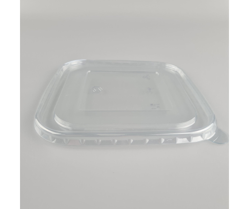 Прямоугольная крышка PET для контейнера "KRAFT"  900мл 170*170*45 "G-борт" (50 шт)