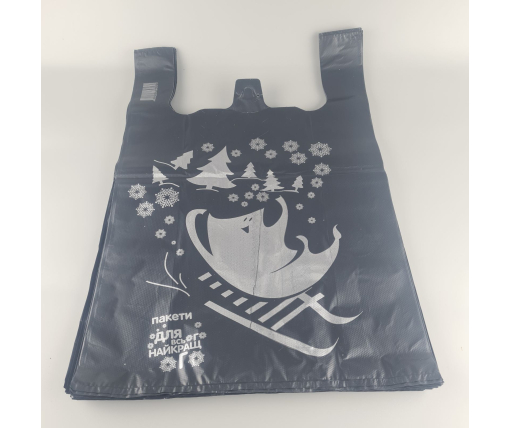 Пакет 40х60 "БМВ"ПАКУНЧИК ЗИМА" Сomserv  черный (100 шт)