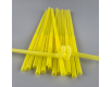 Трубочка-соломка для напитков с гофрой d6,0 -26см Желтая  Артистик (100 шт)