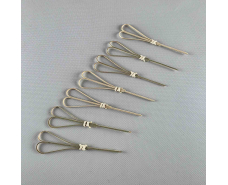 Деревянные бамбуковые шпажки Сердце 12см,100 шт (1 пачка)