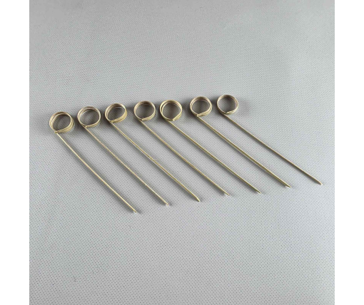 Деревянные бамбуковые шпажки Кольцо 12см,100 шт (1 пачка)