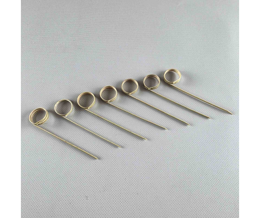 Деревянные бамбуковые шпажки Кольцо 9см,100 шт (1 пачка)