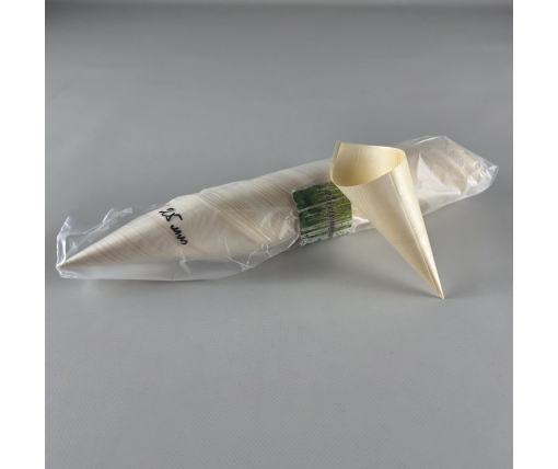 Конусный стакан, дерево, 125 мм, (100) (100 шт)