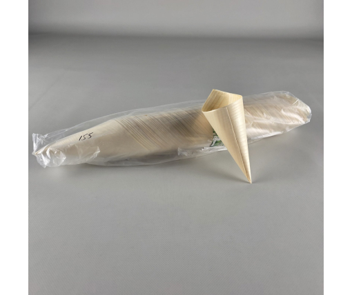 Конусный стакан, дерево, 155 мм, (100) (100 шт)