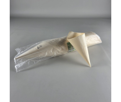 Конусный стакан, дерево, 200 мм, (100) (100 шт)