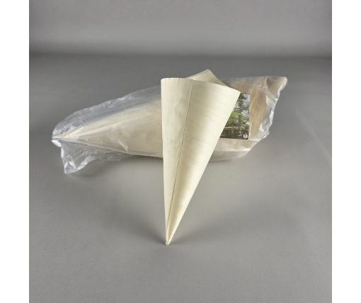 Конусный стакан, дерево, 240 мм, (100) (100 шт)