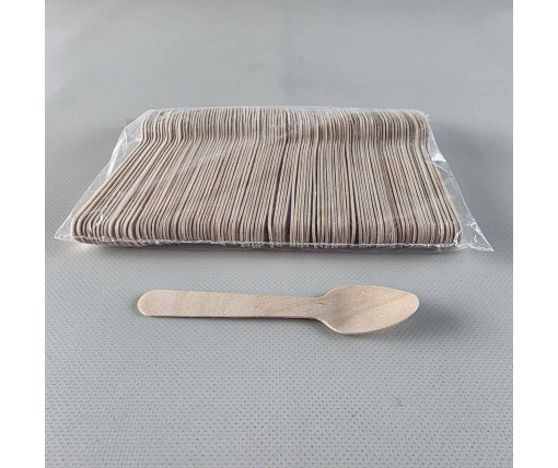 Ложка чайная деревянная, 96 мм, (1 пачка)