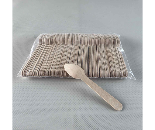Ложка чайная деревянная, 96 мм, (1 пачка)