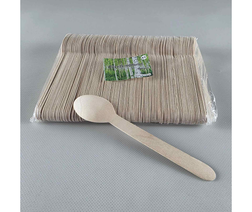 Ложка столовая деревянная, 15,7 см, (1 пачка)