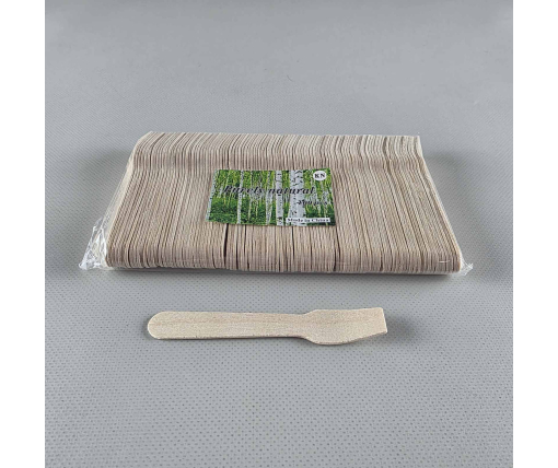 Лопатка для мороженого деревянная, 9,4 см.(100шт) (1 пачка)