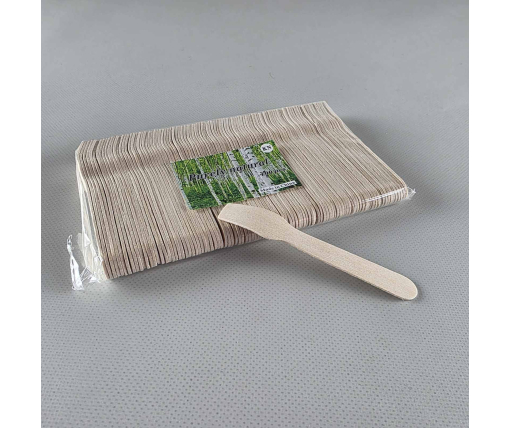 Лопатка для мороженого деревянная, 9,4 см.(100шт) (1 пачка)