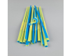 Трубочка-соломка для напитков с гофрой d6,0 -26см Сине-желтая  Артистик (100 шт)