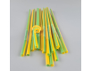 Трубочка-соломка для напитков с гофрой d6,0 -26см Желто-зеленая  Артистик (100 шт)