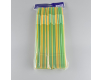 Трубочка-соломка для напитков с гофрой d6,0 -26см Желто-зеленая  Артистик (100 шт)