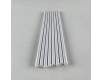 Соломка трубочка бумажная Ø 5 мм 20 см Серебристая, 25шт (1 пачка)