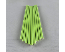 Соломка трубочка бумажная Ø 5 мм 20 см Желто-зеленая (Шартрез), 25шт (1 пачка)