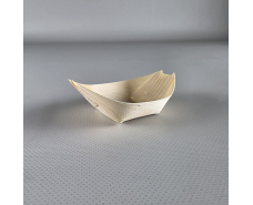 Тарелка-лодочка(3) Бамбук  77х55мм h13мм   (100) (100 шт)