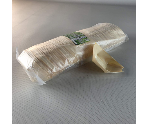 Тарелка-лодочка(3) Бамбук  77х55мм h13мм   (100) (100 шт)