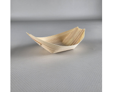 Тарелка-лодочка(4) Бамбук  102х65мм h18мм   (100) (100 шт)