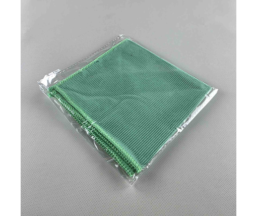 Тряпка Микрофибра 30*30 Зеленая ПОЛИРОВКА (1 шт)