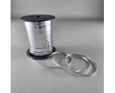 Лента для воздушных шаров и подарков серебряная125 метров (1 пачка)