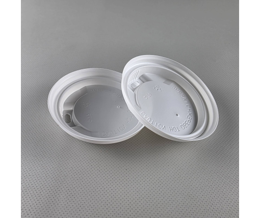 Крышка под стакан  бумажный. Ф79 (гар) белая ДИФЛОН (50 шт)