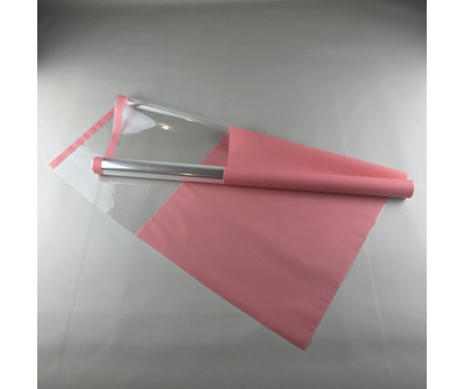 Пленка для цветов Рулон 8 м Тонировка с каймой  (75) (h700) № 817 Светло Розовый (1 шт)