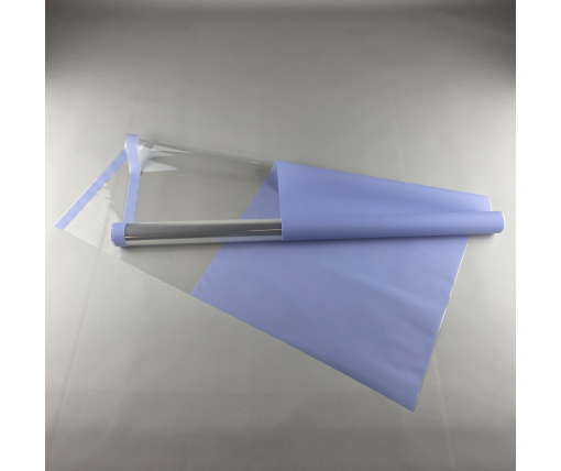 Пленка для цветов Рулон 8 м Тонировка с каймой  (75) (h700) № 819 Детский Голубой (1 шт)