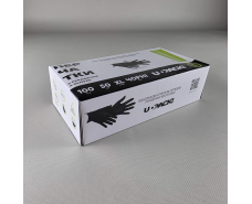 Перчатки Нитрил Черные (100шт) розмер XL (3,5грм) (1 пачка)